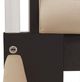 The Michael Amini® Malibu Crest Beige/Dark Espresso Eastern King Upholstered Poster Bed-3