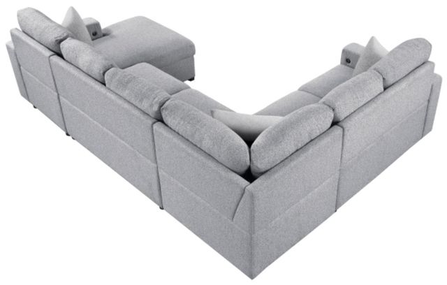 Homelegance® Pompano 4-Piece Gray Right-Arm Facing Sectional and Chaise-3