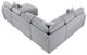 Homelegance® Pompano 4-Piece Gray Right-Arm Facing Sectional and Chaise-3