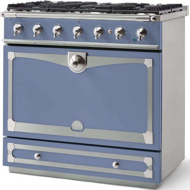 La Cornue CornuFe´ 90 36" Provence Blue Pro Style Dual Fuel Range-1