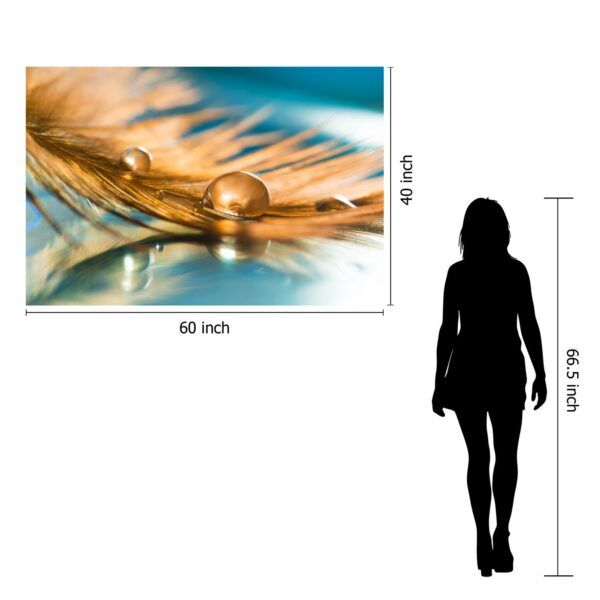 Classy Art Style 12 Floating Tempered Glass with Foil Wall Art-3