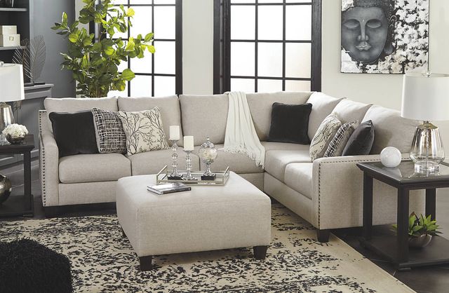 Signature Design by Ashley® Hallenberg Fog Oversized Accent Ottoman-1