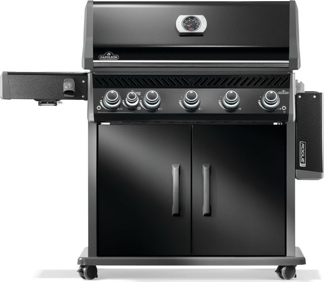 Napoleon Rogue® PRO 625 6-Burner Black Freestanding Liquid Propane Grill-4