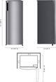 LG 24" 5.8 Cu. Ft. Platinum Silver Upright Freezer-3