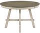 Homelegance® Ogden Brown Round Dining Table with White Base-1