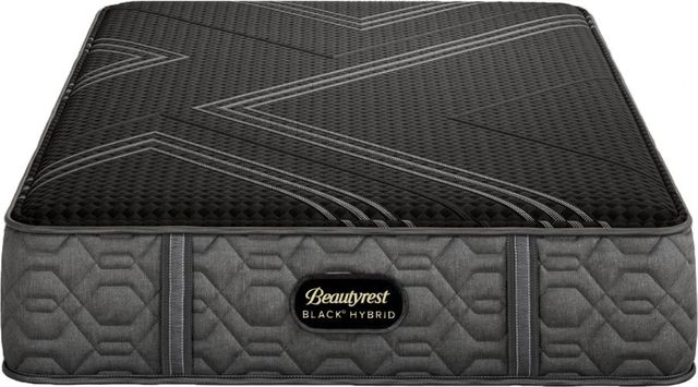 Beautyrest Black® Series 1 Hybrid 12.5" Firm Smooth Top Split California King Mattress, Includes 2 Pieces-3