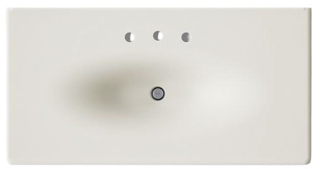 Kohler Iron/Impressions® Biscuit 43" Enameled Cast Iron Vanity Top with Integrated Oval Sink-1