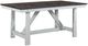 Liberty Furniture Farmhouse Brown Extendable Trestle Table with White Base-1