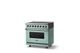 Viking® 5 Series 36" Splash Pro Style Induction Range with Brushed Brass Trim-2