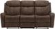 Monarch Specialties Inc. Brown Faux Leather Power Reclining Sofa with USB Ports-0