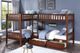 Homelegance® Rowe Dark Cherry Youth Twin Corner Storage Bunk Bed-1