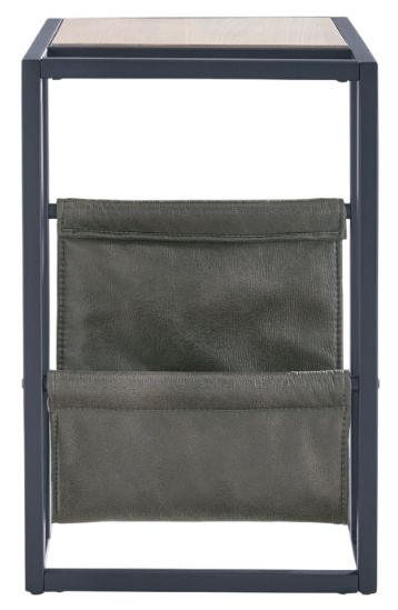Signature Design by Ashley® Freslowe Light Brown Chairside End Table with Black Base-2