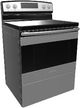 Amana® 30" Black on Stainless Free Standing Electric Range-1