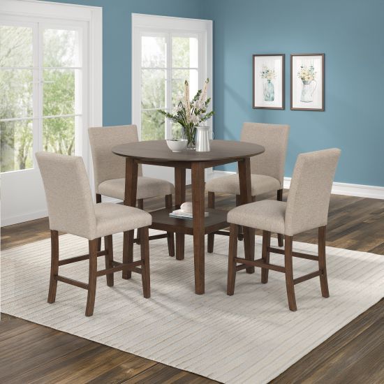 New Classic® Home Furnishings Hargrove 5-Piece Brown Counter Table Set-1