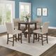 New Classic® Home Furnishings Hargrove 5-Piece Brown Counter Table Set-1