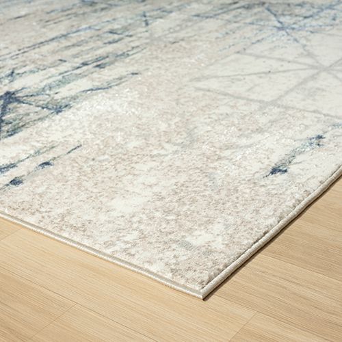 LR Home Antalya Blue/Beige 5'x7' Area Rug-2