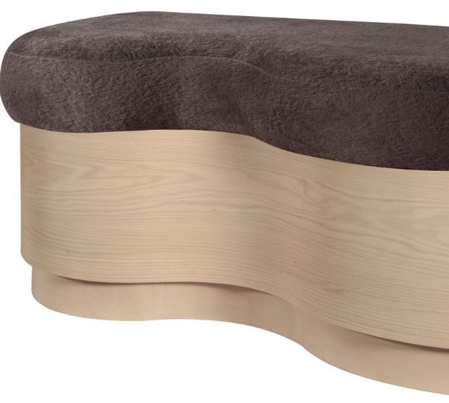 Meridian Furniture Savoy Brown/Natural Upholstered Bench-4