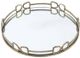 A & B Home Valentina Silver Large Round Mirror Tray-1
