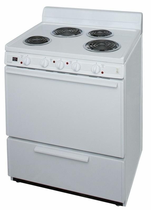 Premier 30" White Freestanding Electric Range-2