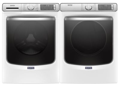 Maytag White Front Load Washer Electric Dryer Laundry Pair