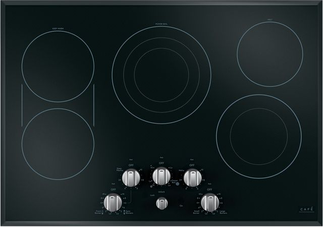 Café™ Brushed Stainless Steel Electric Cooktop Knob Kit-2