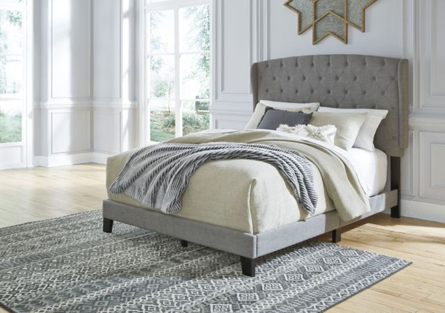 Signature Design by Ashley® Vintasso Gray Queen Upholstered Panel Bed-3