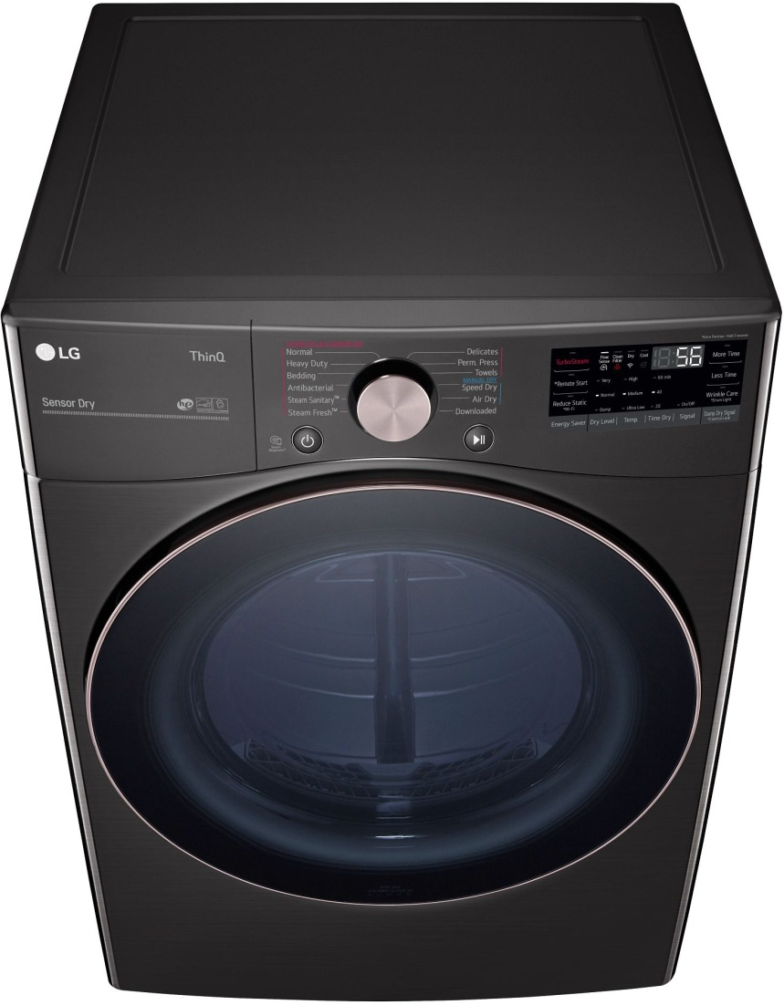 LG 7.4 Cu. Ft. Black Steel Front Load Gas Dryer - Thumbnail 3