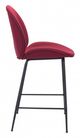 Zuo® Miles Red Counter Chair-2