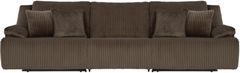 Signature Design by Ashley® Top Tier 3-Piece Chocolate Manual Reclining Sectional Sofa