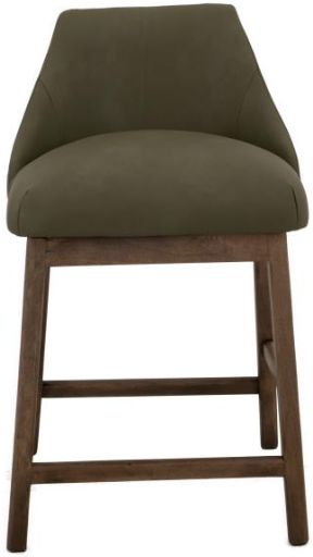 International Furniture Direct Mezquite Brown/Green Barstool-1