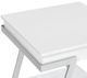 Steve Silver Co. Zena White End Table with Chrome Base-3