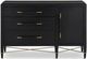 Currey & Company Verona Lacquered Black Linen/Champagne Chest-1