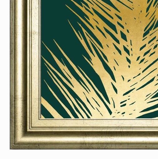 Classy Art Emerald Palms II by Natalie Carpentieri Framed Wall Art-1