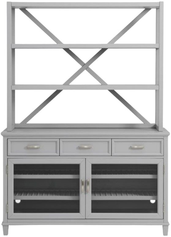 Riverside Furniture Osborne Gray Skies Sideboard and Hutch-1