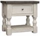 International Furniture Direct Stone Ivory Nightstand-0