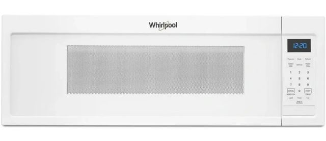 Whirlpool® 1.1 Cu. Ft. White Low Profile Over The Range Microwave-0
