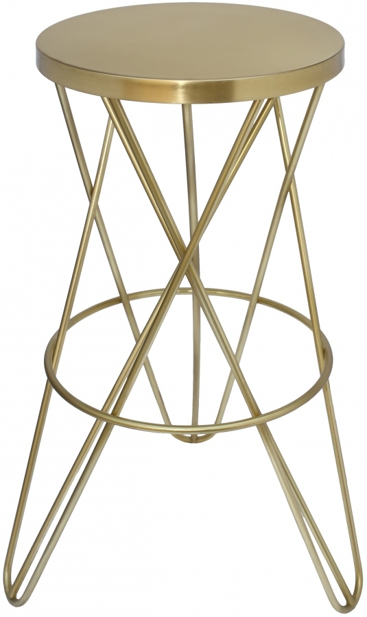 Meridian Furniture Mercury Bar Stool - Silver Meridian Furniture Mercury Bar Stool - Silver
