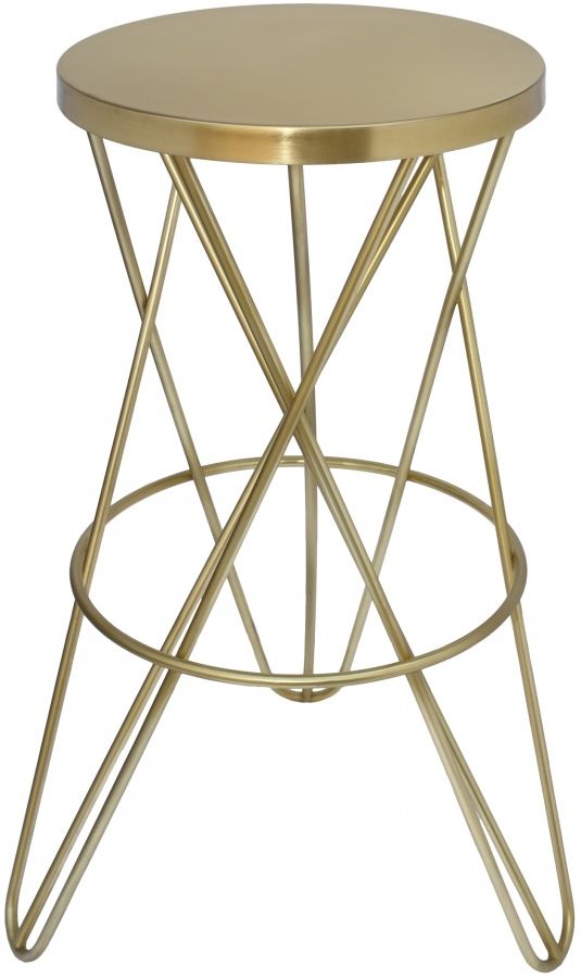 Meridian Furniture Mercury Bar Stool - Gold
