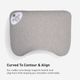 BEDGEAR® Flow Cuddle Curve 0.0 Medium Soft Standard Pillow-3