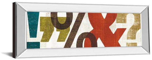 Classy Art Punctuated II by Micheal Mullan Mirror Framed Wall Art-1