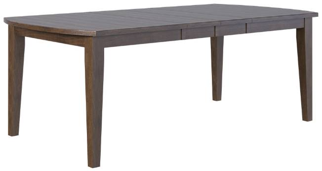 Country View Woodworking Customizable Bakersfield Elm Top 38" Dining Table with 2-Leaves and Brown Maple Base