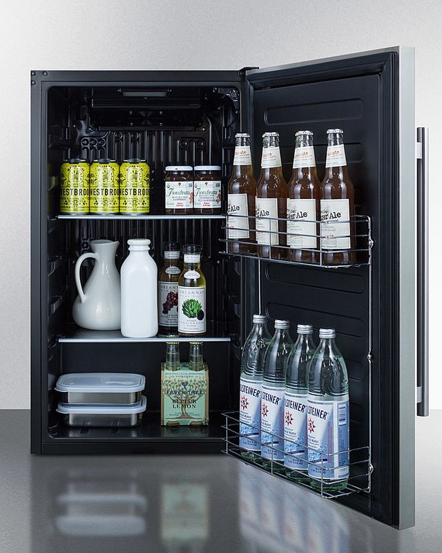 Summit® 3.1 Cu. Ft. Stainless Steel Under the Counter Refrigerator-3
