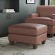 Flexsteel® Customizable Dempsey Leather Ottoman-1