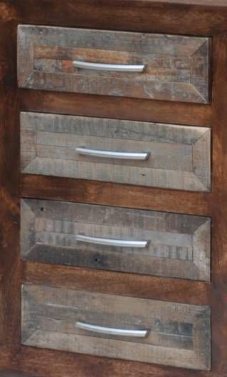 Jaipur Furniture Oxygen Light Walnut/Silver Sideboard-1