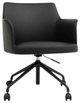 Moe's Home Collection Morris Black Leather Office Chair-0