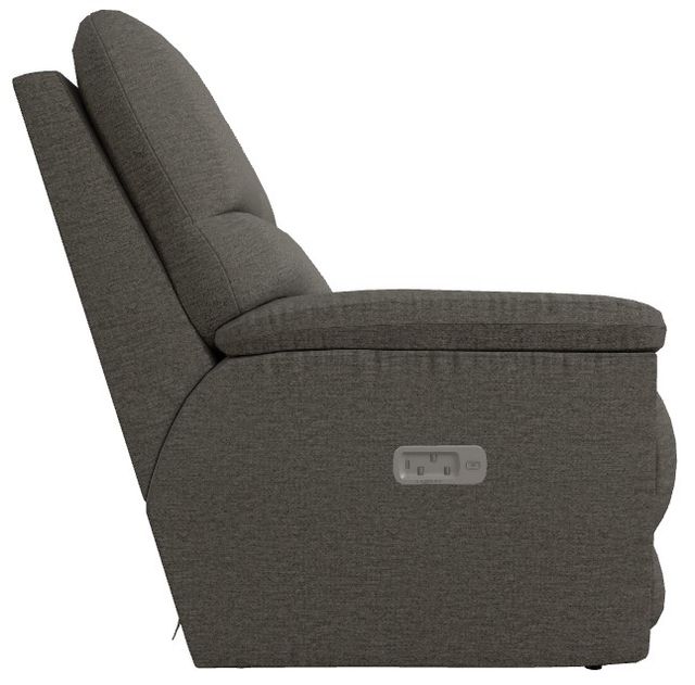 La-Z-Boy® Brooks Charcoal Power Reclining Loveseat with Headrest and Lumbar-2