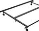 Rize Home Deluxe Queen/King/California King Double Rail Center Support Bed Frame with Rug Rollers and 6 Legs-1