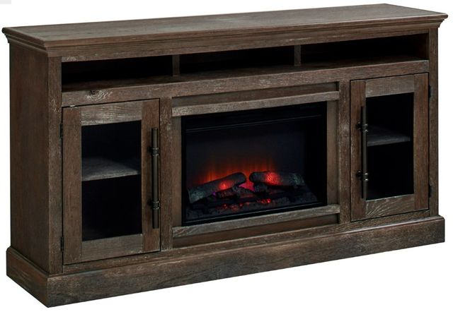 aspenhome® Manchester Barnhouse Brown 73" Fireplace Media Console-0