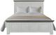 International Furniture Direct Luna Ivory Queen Panel Bed-0