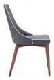 Zuo® Moor Dark Gray Dining Chair-2